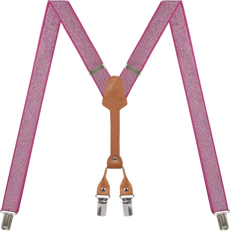 Action Ward Store Women's Suspenders - 1" Width - Y Back 4 Clip Skinny Ladies Suspenders - Image 2